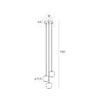 Lampy wiszące potrójne - Maxlight Lampa Wisząca Nobile III P0479 - product 3