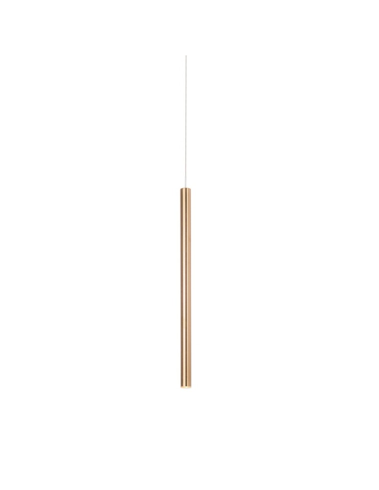 Lampy wiszące rurki - Maxlight Lampa Wisząca Organic I Złoto Szczotkowane P0459 - produkt kolory-swiatla.pl 1