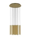 Maxlight Lampa Wisząca Organic 33X1 Złoto Szczotkowane P0476D
