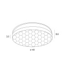 Plafony nowoczesne - Maxlight Plafon Sekko C0218 - produkt 5