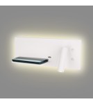 Kinkiety do czytania - Maxlight Kinkiet Superior z Gniazdem USB i Ładowarką Indukcyjną Biały W0291L - product 5