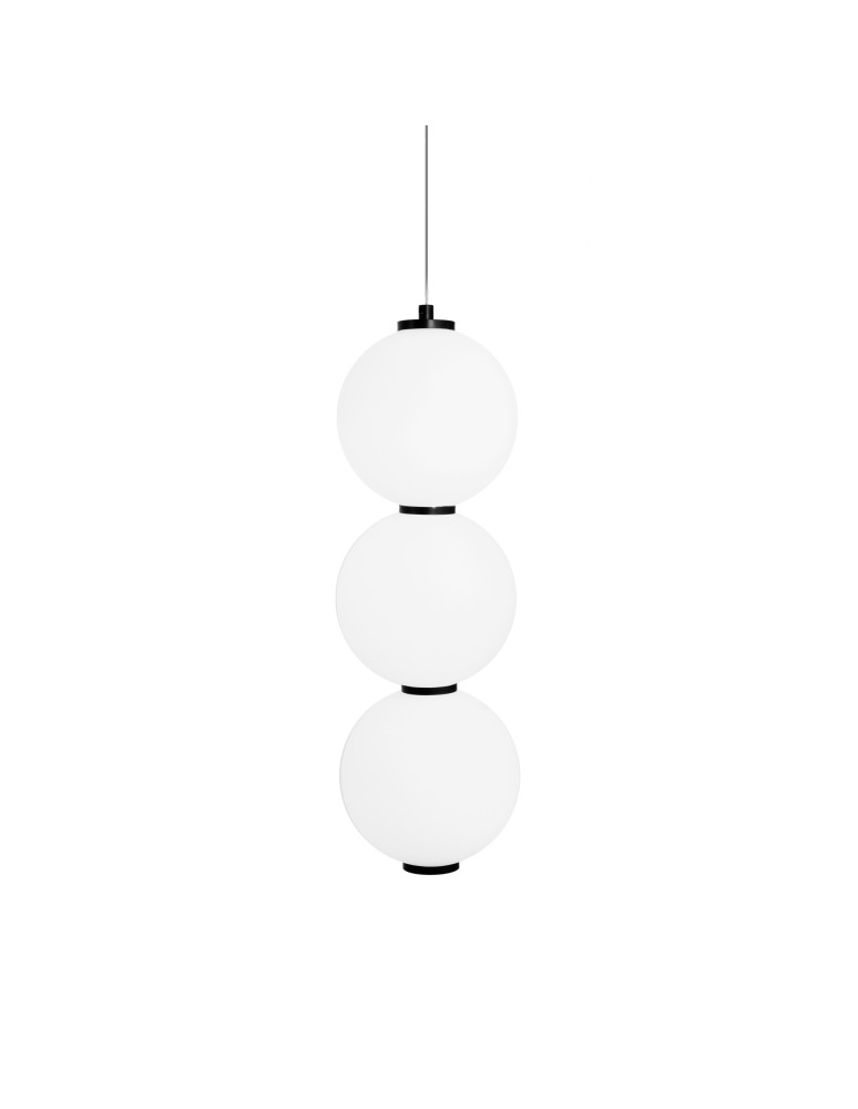 Lampy wiszące designerskie - Maxlight Tama LED 23W 3000K Lampa Wisząca Potrójna Czarna P0470 - produkt kolory-swiatla.pl 1
