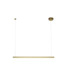 Lampy wiszące złote - Maxlight Lampa Wisząca Trio 1 Złoto Szczotkowane P0475D - product 3