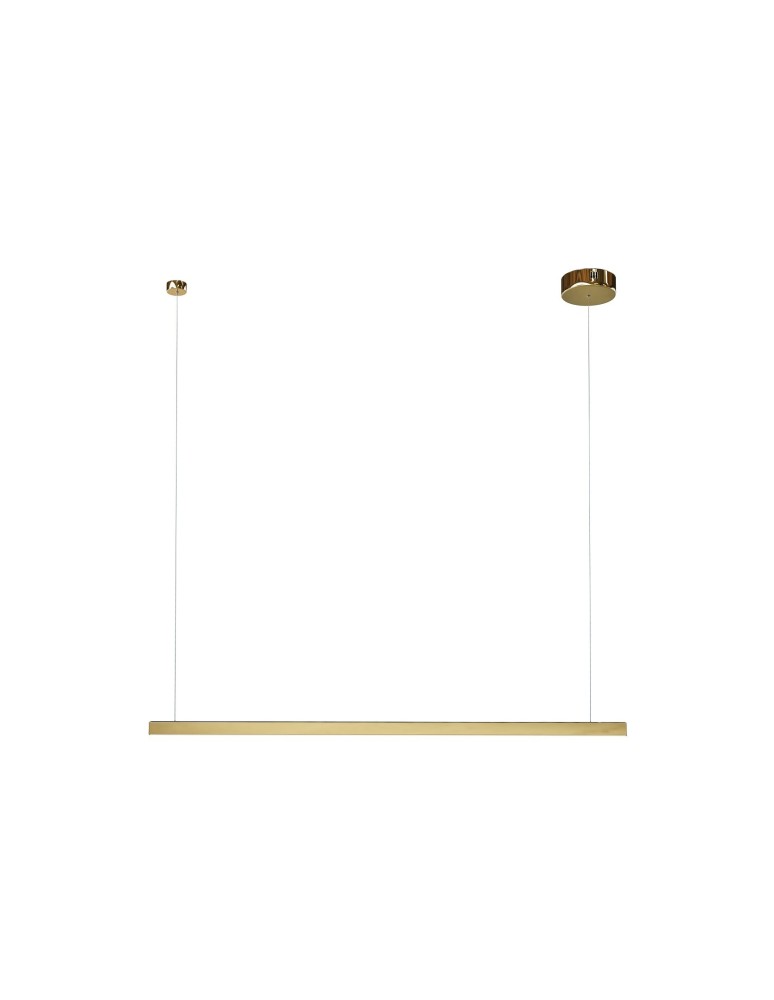 Maxlight Lampa Wisząca Trio 1 Złoto Szczotkowane P0475D