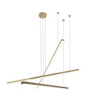 Lampy wiszące złote - Maxlight Lampa Wisząca Trio 3 Złoto Szczotkowane P0474D - product 2