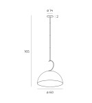 Lampy wiszące okrągłe - Maxlight Lampa Wisząca Twenty P0464 - product 3