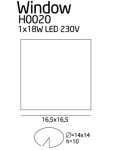 Kategorie produktów - Maxlight Oprawa Oświetl. Window IP44 H0020 - produkt 3