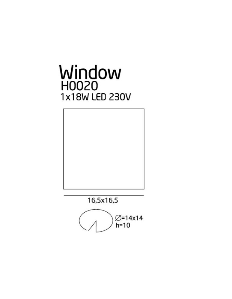 Kategorie produktów - Maxlight Oprawa Oświetl. Window IP44 H0020 - produkt kolory-swiatla.pl 3