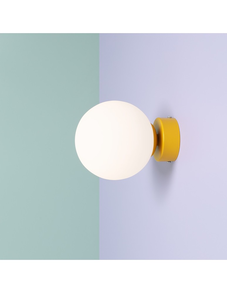 Aldex Kinkiet Ball Mustard S 1 x max 10W LED (1076C14_S ) Aldex Kinkiet Ball Mustard S 1 x max 10W LED (1076C14_S )