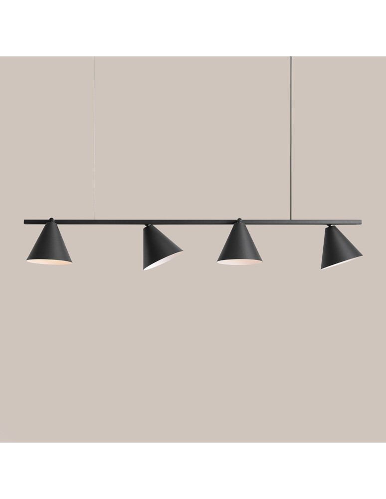 Aldex Lampa Wisząca Form 4 Czarny 4 x max 15W LED (1108L1) Aldex Lampa Wisząca Form 4 Czarny 4 x max 15W LED (1108L1)