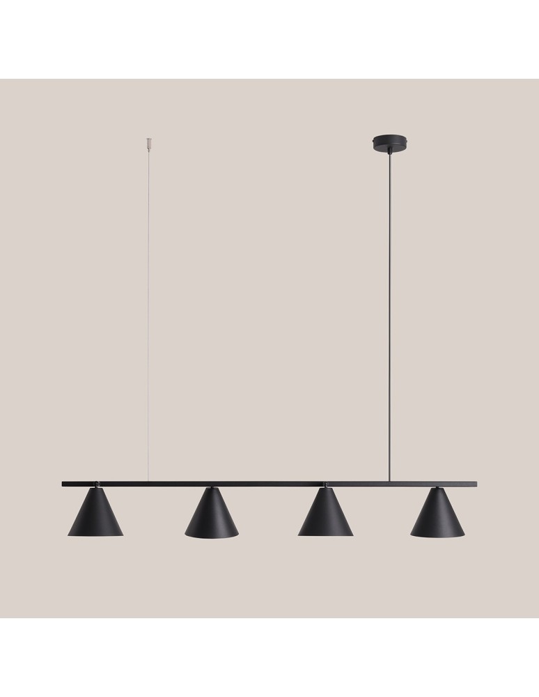 Aldex Lampa Wisząca Form 4 Czarny 4 x max 15W LED (1108L1) Aldex Lampa Wisząca Form 4 Czarny 4 x max 15W LED (1108L1)