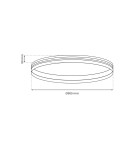 Milagro SZYNA NATYNK MAGNETIC OKRĄG śr. 900mm ML8699 Milagro SZYNA NATYNK MAGNETIC OKRĄG śr. 900mm ML8699
