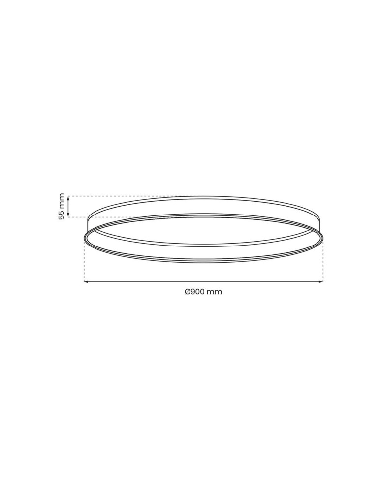 Milagro SZYNA PODTYNK MAGNETIC OKRĄG śr. 900mm ML8701 Milagro SZYNA PODTYNK MAGNETIC OKRĄG śr. 900mm ML8701