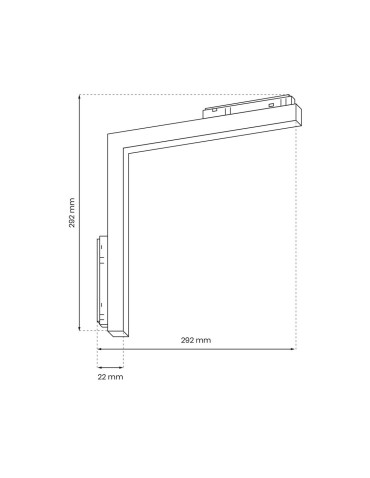 Milagro MAGNETIC TRACK L-DOWN 24W 4000K ML7166 - produkt 2