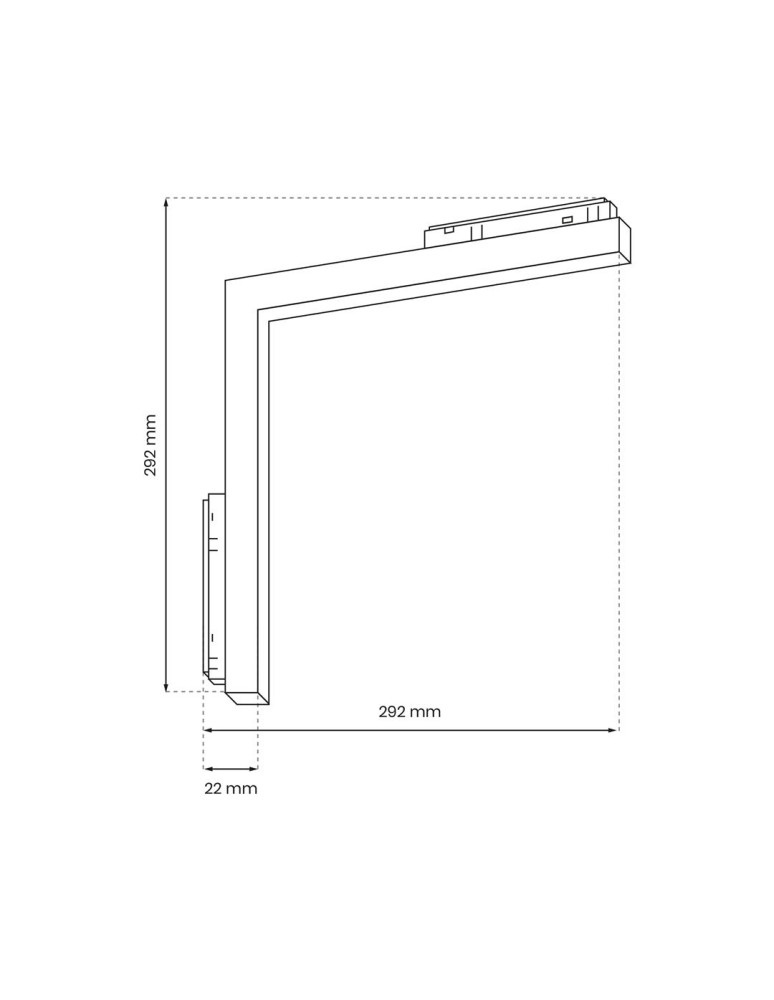 Milagro MAGNETIC TRACK L-DOWN 24W 4000K ML7166 Milagro MAGNETIC TRACK L-DOWN 24W 4000K ML7166