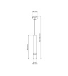 Milagro Lampa wisząca JOKER INOX 1xGU10 MLP9672 Milagro Lampa wisząca JOKER INOX 1xGU10 MLP9672