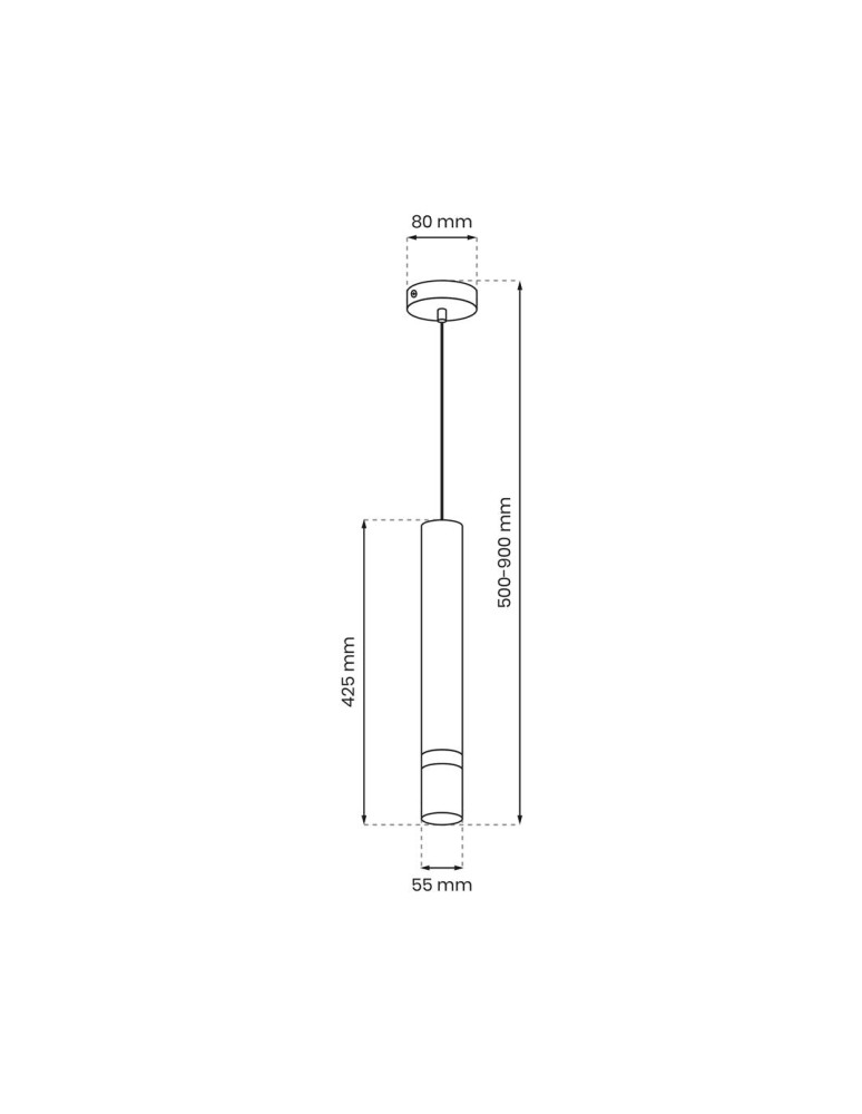 Milagro Lampa wisząca JOKER INOX 1xGU10 MLP9672 Milagro Lampa wisząca JOKER INOX 1xGU10 MLP9672
