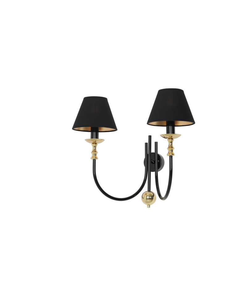 Aldex Kinkiet Roma 2 Czarny 2 x max 10W LED (1118D1) Aldex Kinkiet Roma 2 Czarny 2 x max 10W LED (1118D1)