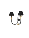 Aldex Kinkiet Roma 2 Czarny 2 x max 10W LED (1118D1)