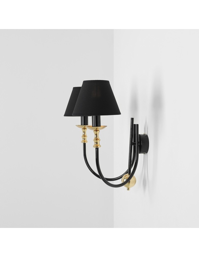 Aldex Kinkiet Roma 2 Czarny 2 x max 10W LED (1118D1) Aldex Kinkiet Roma 2 Czarny 2 x max 10W LED (1118D1)