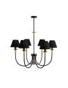 Aldex Żyrandol Roma 6 Czarny 6 x max 10W LED (1118K1)