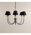 Żyrandole z abażurem - Aldex Żyrandol Roma 6 Czarny 6 x max 10W LED (1118K1) - product 3