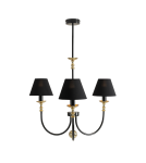 Aldex Żyrandol Roma 3 Czarny 3 x max 10W LED (1118E_1) Aldex Żyrandol Roma 3 Czarny 3 x max 10W LED (1118E_1)