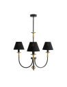 Aldex Żyrandol Roma 3 Czarny 3 x max 10W LED (1118E_1)