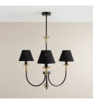 Aldex Żyrandol Roma 3 Czarny 3 x max 10W LED (1118E_1) Aldex Żyrandol Roma 3 Czarny 3 x max 10W LED (1118E_1)