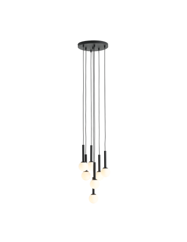Aldex Lampa Wisząca Riu 7 All Czarny 7 x max 5W LED (1117T1)