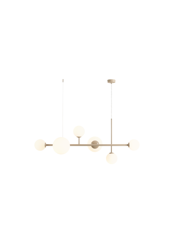 Aldex Lampa Wisząca Dione 6 Beige 4 x max 10W LED / 2 x max 15W LED (1092K17)