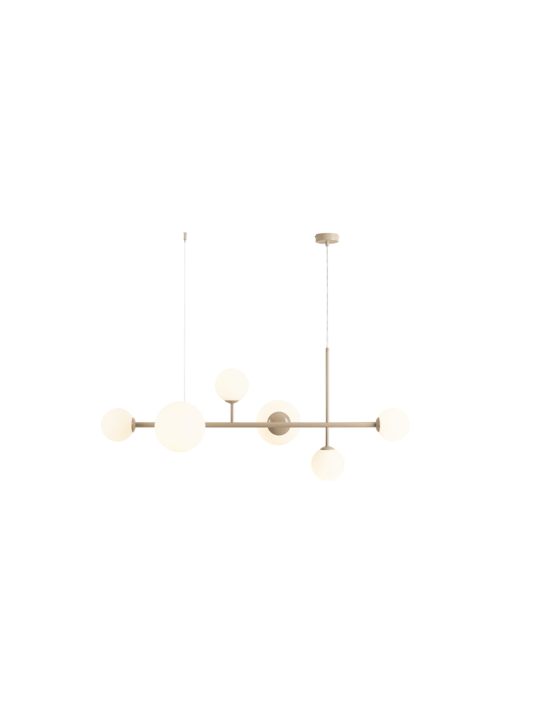 Aldex Lampa Wisząca Dione 6 Beige 4 x max 10W LED / 2 x max 15W LED (1092K17) Aldex Lampa Wisząca Dione 6 Beige 4 x max 10W LED / 2 x max 15W LED (1092K17)