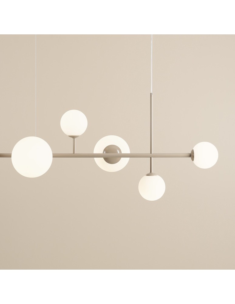 Aldex Lampa Wisząca Dione 6 Beige 4 x max 10W LED / 2 x max 15W LED (1092K17) Aldex Lampa Wisząca Dione 6 Beige 4 x max 10W LED / 2 x max 15W LED (1092K17)