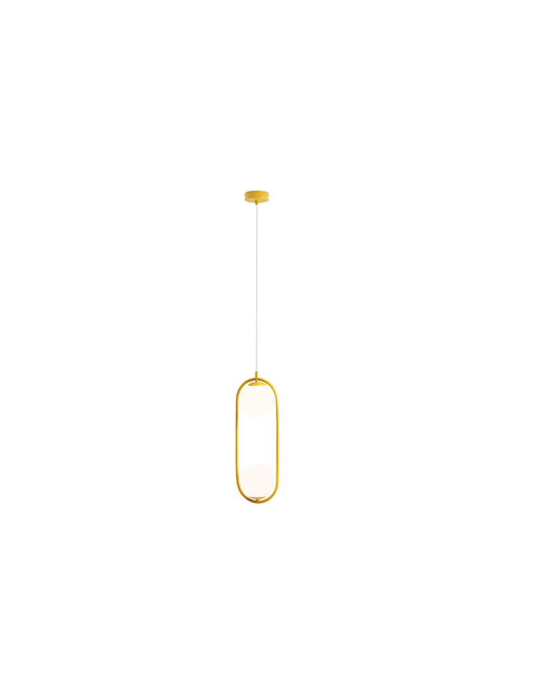 Aldex Lampa Wisząca Riva 2 Mustard 2 x max 10W LED (1086H14)