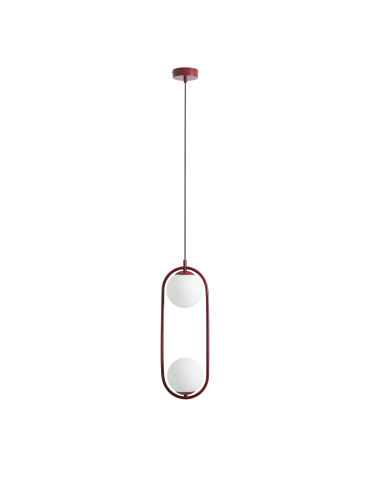 Aldex Lampa Wisząca Riva 2 Red Wine 2 x max 10W LED (1086H15)