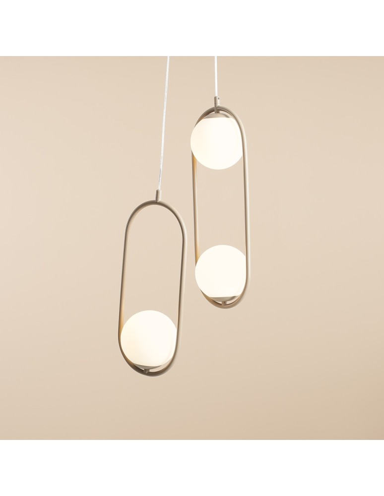 Aldex Lampa Wisząca Riva Beige 1 x max 10W LED (1086G17)