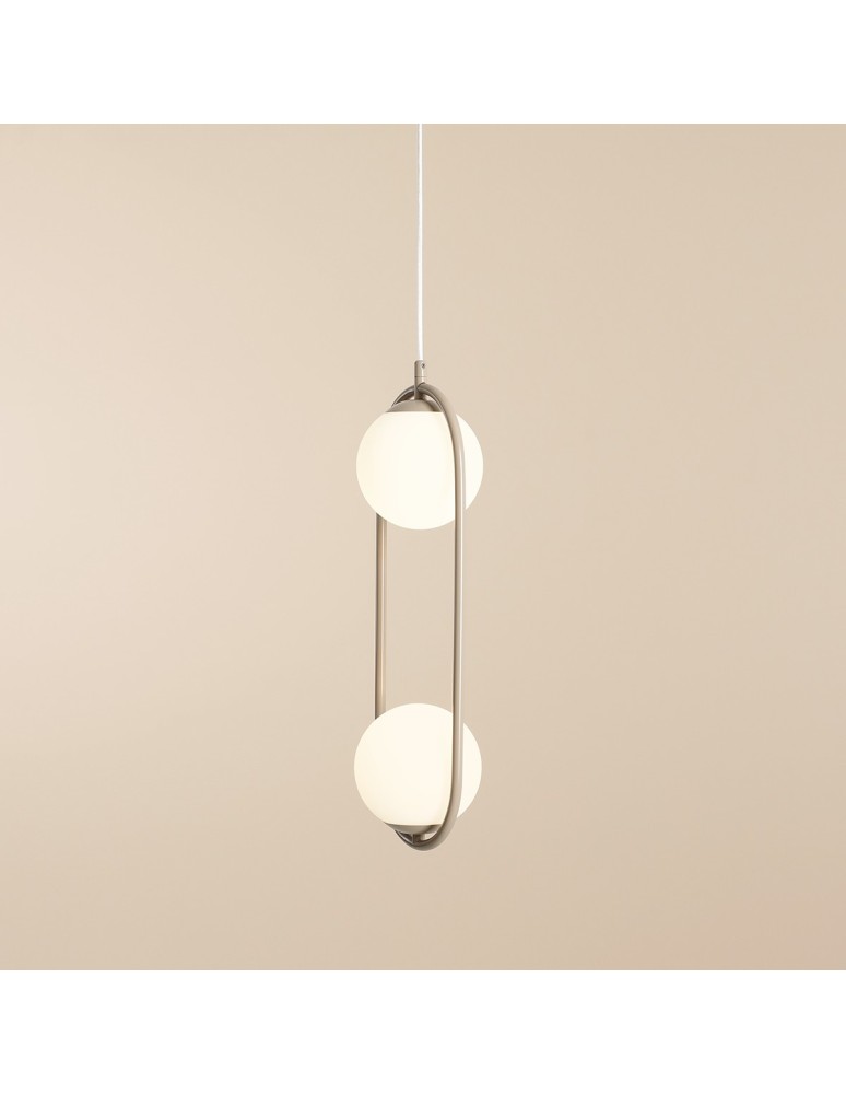 Aldex Lampa Wisząca Riva 2 Beige 2 x max 10W LED (1086H17) Aldex Lampa Wisząca Riva 2 Beige 2 x max 10W LED (1086H17)