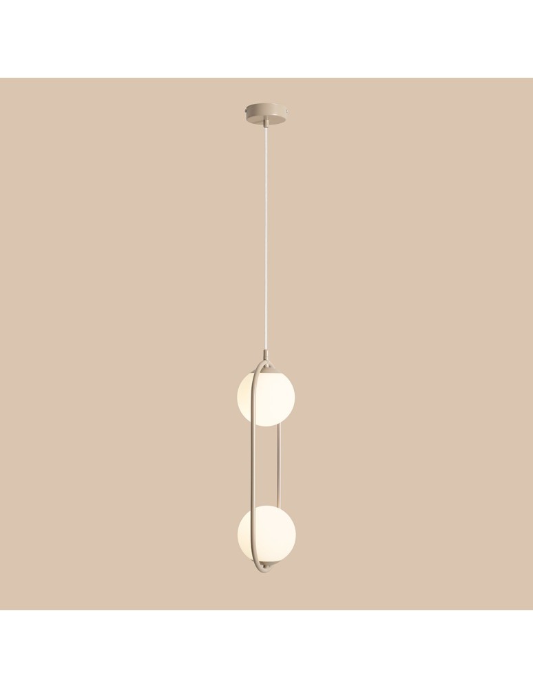 Aldex Lampa Wisząca Riva 2 Beige 2 x max 10W LED (1086H17) Aldex Lampa Wisząca Riva 2 Beige 2 x max 10W LED (1086H17)