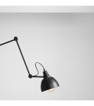Lampy podłogowe łamane - Aldex Lampa Stojąca Aida Czarny (Złoty Środek Klosza) 1 x max 15W LED (843A) - product 2