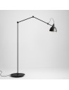 Aldex Lampa Stojąca Aida Czarny (Złoty Środek Klosza) 1 x max 15W LED (843A)