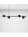 Aldex Lampa Wisząca Bot 4 Czarny 4 x 35W (1047L)