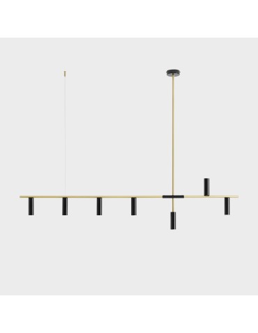 Aldex Lampa Wisząca Trevo 7 Czarny Mosiądz 7 x 35W (1083T40)