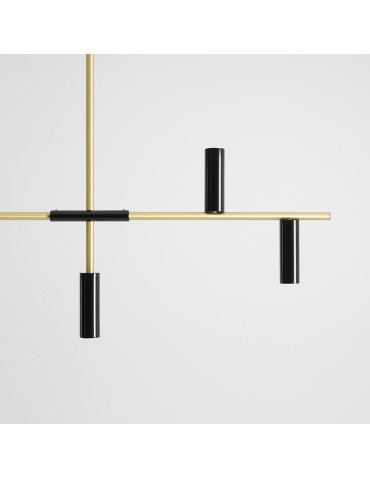 Aldex Lampa Wisząca Trevo 7 Czarny Mosiądz 7 x 35W (1083T40) - produkt 2