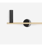 Kinkiety w kolorze mosiądz - Aldex Kinkiet Trevo 3 Czarny Mosiądz (Prawy) 3 x 35W (1083Y40_2) - product 2