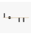 Kinkiety w kolorze mosiądz - Aldex Kinkiet Trevo 3 Czarny Mosiądz (Prawy) 3 x 35W (1083Y40_2) - product 3