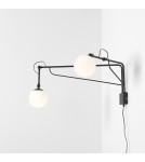 Aldex Kinkiet Soho Glass 2 Czarny 2 x max 10W LED (1105D1) Aldex Kinkiet Soho Glass 2 Czarny 2 x max 10W LED (1105D1)