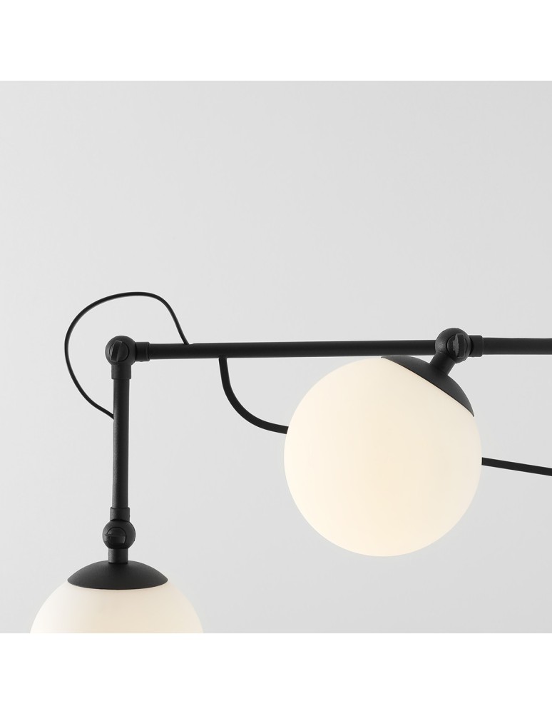 Aldex Kinkiet Soho Glass 2 Czarny 2 x max 10W LED (1105D1) Aldex Kinkiet Soho Glass 2 Czarny 2 x max 10W LED (1105D1)