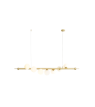 Lampy wiszące kule - Aldex Lampa Wisząca Wave 7 Mosiądz 7 x max 10W LED (1115T40) - product 1