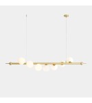 Lampy wiszące kule - Aldex Lampa Wisząca Wave 7 Mosiądz 7 x max 10W LED (1115T40) - product 2