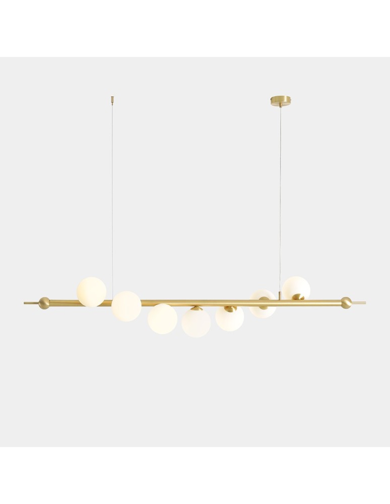 Aldex Lampa Wisząca Wave 7 Mosiądz 7 x max 10W LED (1115T40)